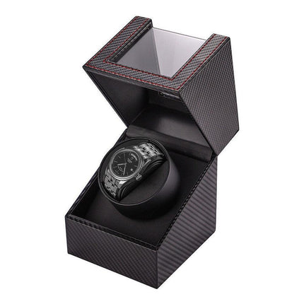 Luxury Carbon Fiber Single Watch Winder for Precision Timekeeping
