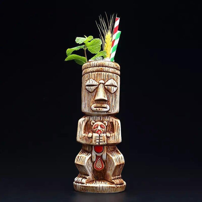 Stylish 450ml Tiki Mug for Cocktails, Beer, and Wine Enthusiasts