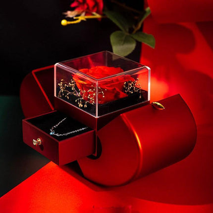 Elegant Apple Rose Jewelry Chest: A Luxurious Gift for the Holiday Season