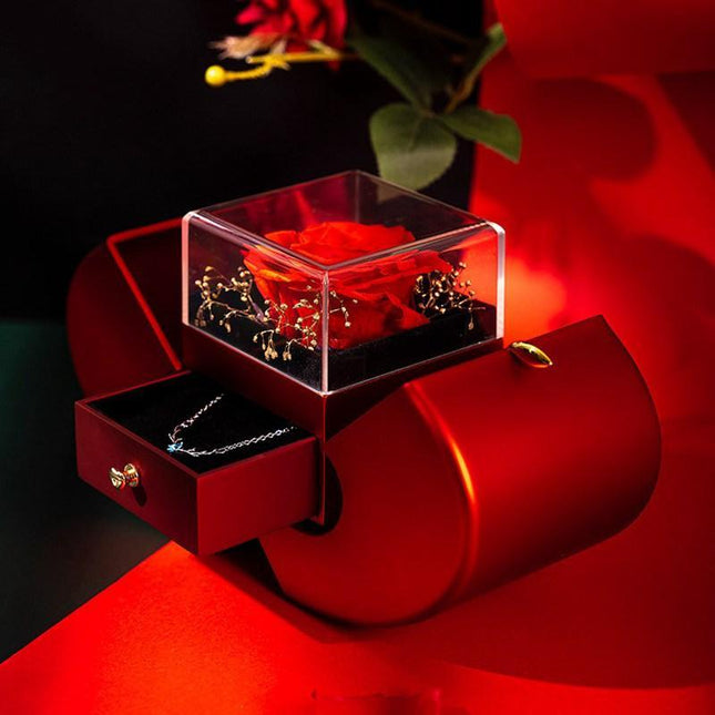 Elegant Apple Rose Jewelry Chest: A Luxurious Gift for the Holiday Season