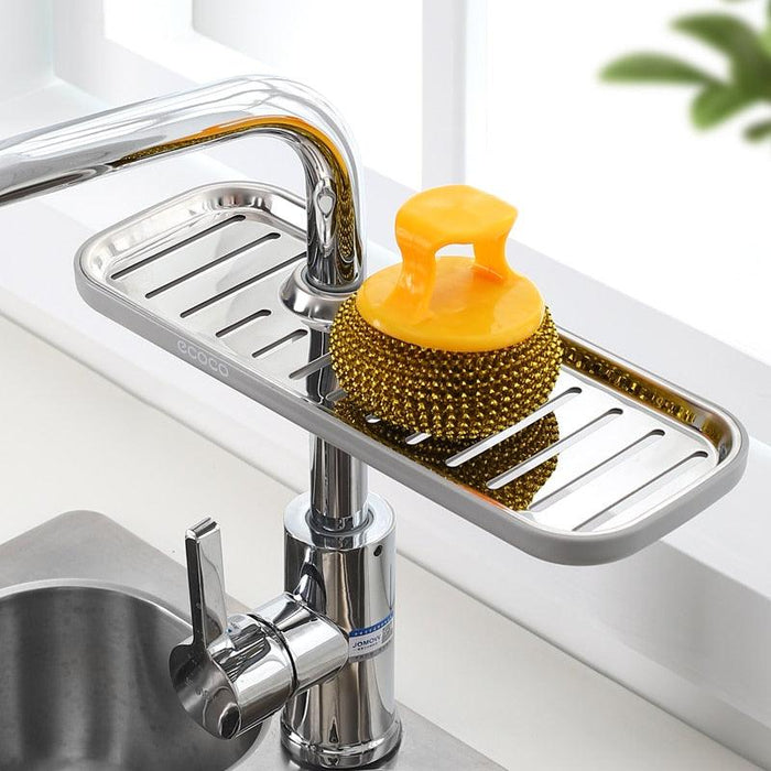 Adjustable Sponge Soap Caddy with Superior Draining Functionality