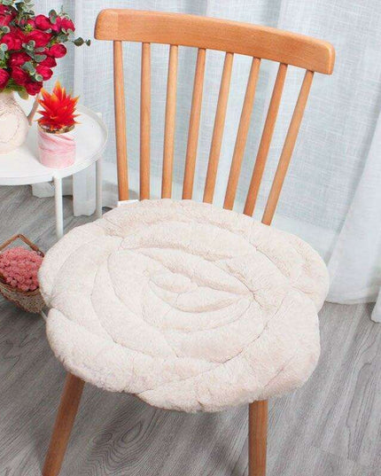 Elegant Japanese Rose Round Cushion with Soft PP Cotton Filling - Available in 55x55cm/45x45cm