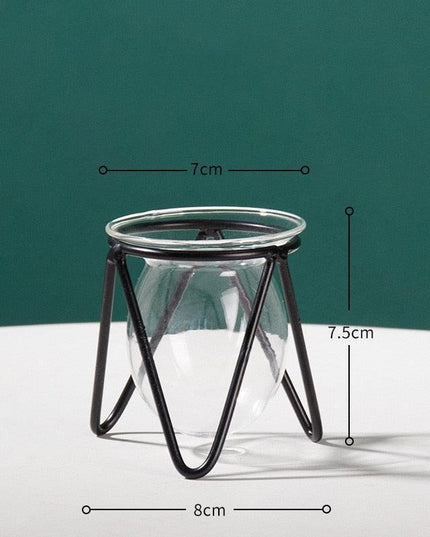 Nordic Elegance Handblown Glass Vase - Chic Decor Accent