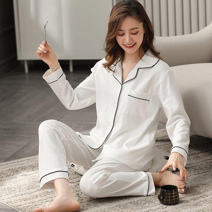 Cozy Couples Winter Cotton Pajama Set - Luxurious Sleepwear for Two