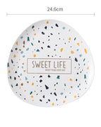 9.5 inch white plate