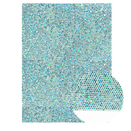 Glistening Ocean Blue Glitter Fabric: Unleash Your Creative Glamour