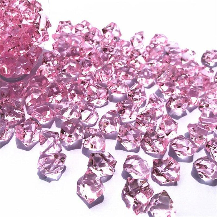 Vibrant 150-Piece Acrylic Crystal Gemstones Set for Creative Home Decor and Craft Projects