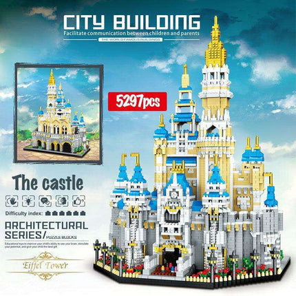 Magical 3D Princess Castle Construction Set with Miniature Figures and Playful Accessories - Enchanting Creative Adventure for Kids