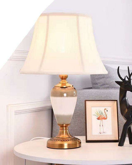 Modern Elegance Table Lamp with Soft Fabric Shade - Transform Your Living Space