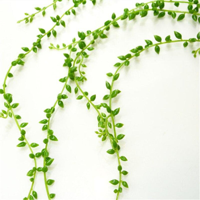 Serene Succulent Cascade: Realistic Artificial Vine for Indoor and Outdoor Charm
