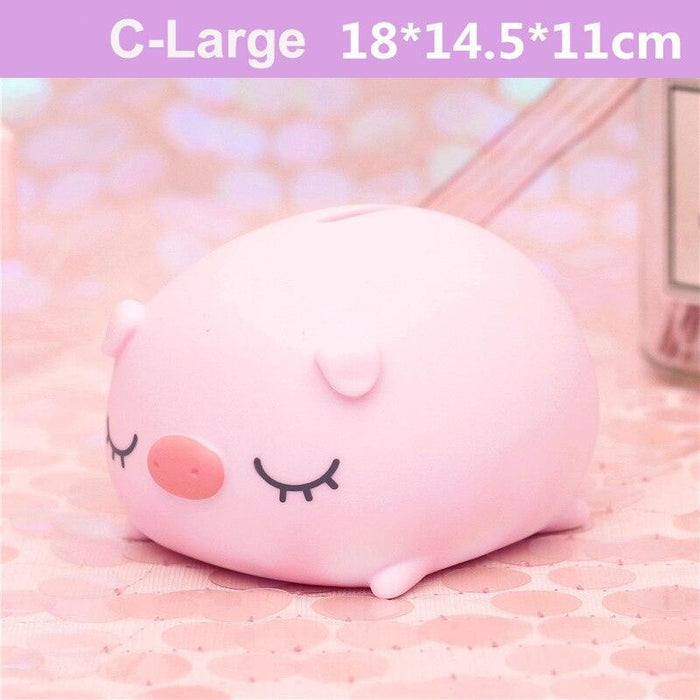 Cute Cartoon Piggy Bank - Squeaky Money Coin Box