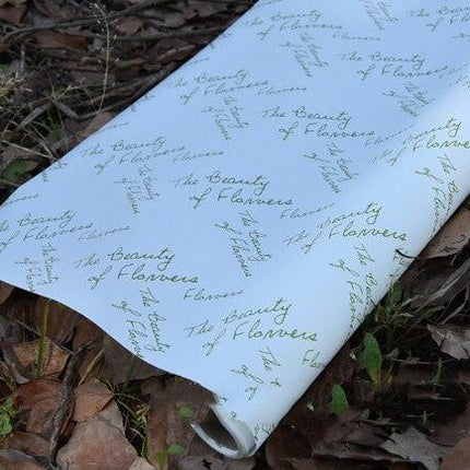Chic Waterproof Floral Tissue Paper with Alphabet Design for Elegant Arrangements