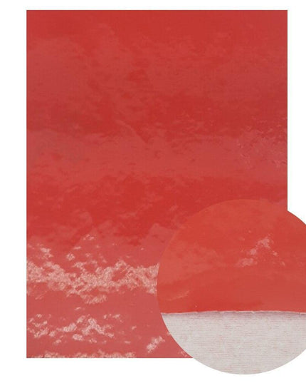 Ruby Radiance Faux Leather Crafting Set - Premium Quality for Stylish Creations