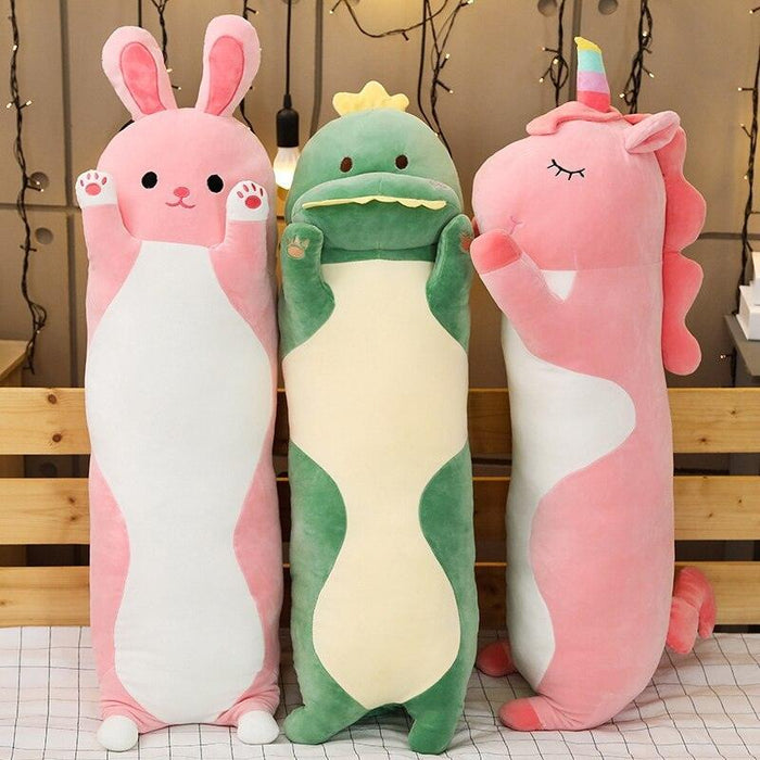 Magical Dinosaur Unicorn Cat Plush Sleeping Pillow