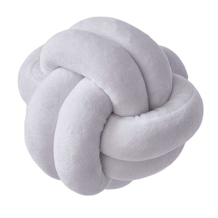 Delightful Handcrafted Emerald Knot Pillow - Luxurious Plush Accent for Every Space
