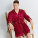 Silk Bridegroom Sleepwear: Elegant Kimono-Style Nightgown for Wedding Nights