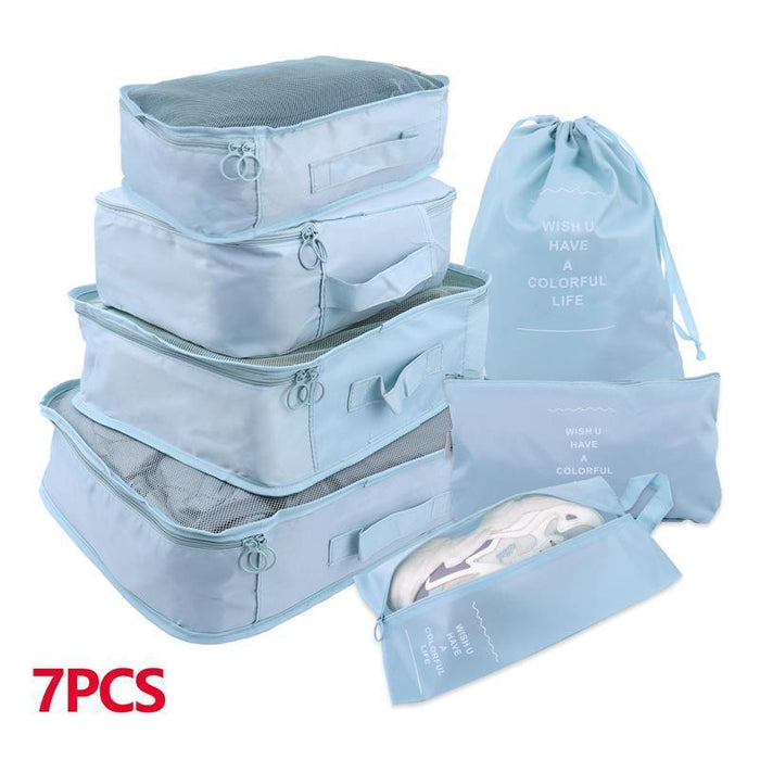 Travel Smart: Versatile 8/6/1-Piece Organizer Set for Effortless Packing