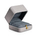 Refined Gray Ring Pendant Box with Buckle Closure