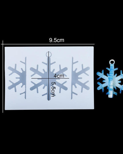 Charming Snowflake DIY Craft Set for Unique Christmas Jewelry and Ornaments