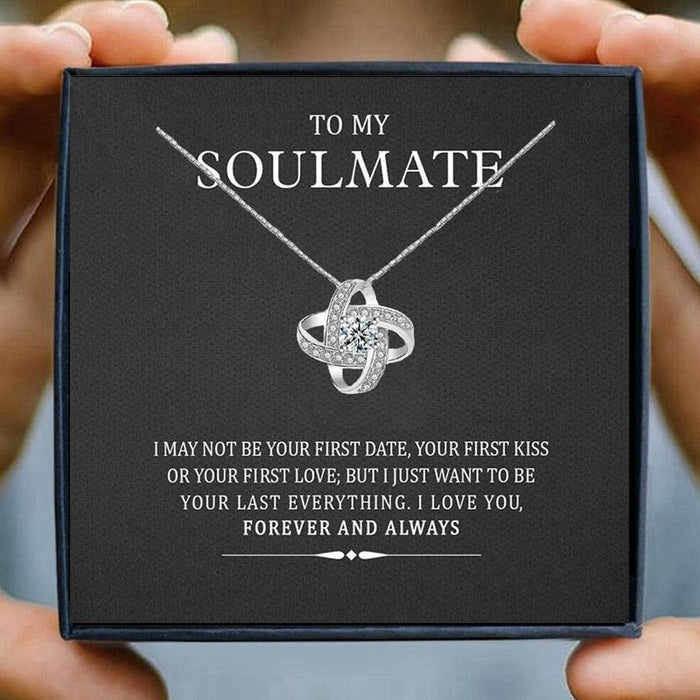 Eternal Love Heart Knot Pendant Necklace - A Stunning Gift for Her