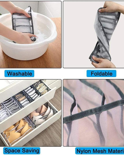 Nylon Closet Organization System with Enhanced Storage and Ventilation