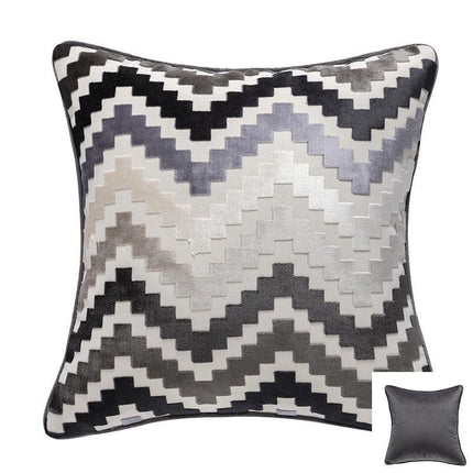 Velvet Zigzag Accent Pillow Covers - Stylish Home Decor Collection