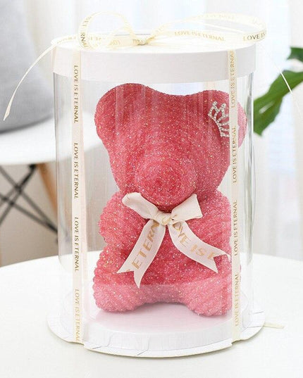 Elegant Handcrafted Crystal Bears - Exquisite 25cm Keepsakes for Memorable Moments