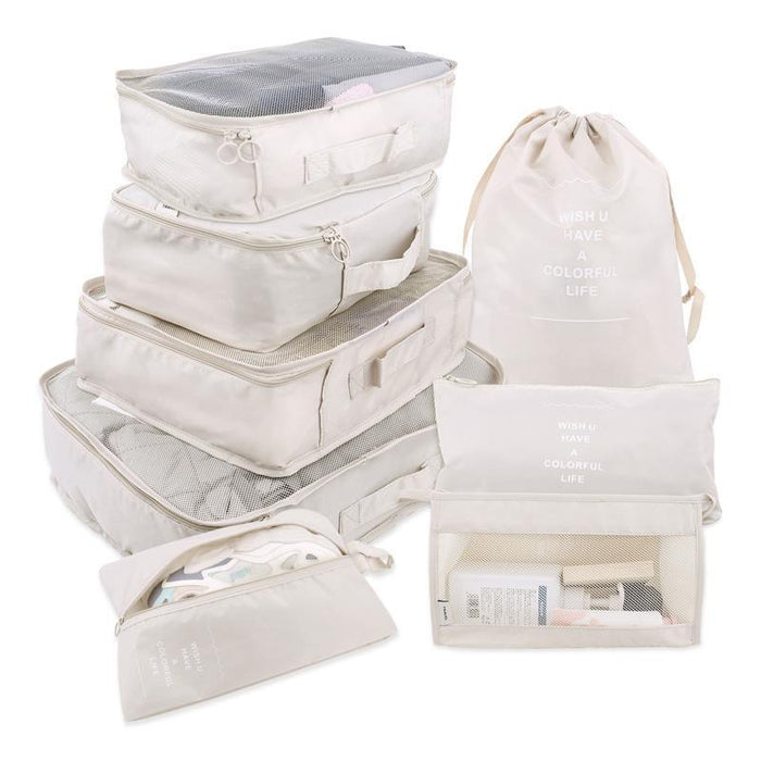 Travel Smart: Versatile 8/6/1-Piece Organizer Set for Effortless Packing