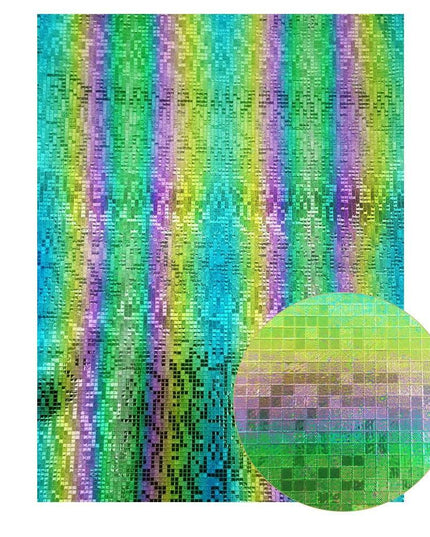 Lustrous Green Glitter Snake Skin Faux Leather Bow Crafting Kit