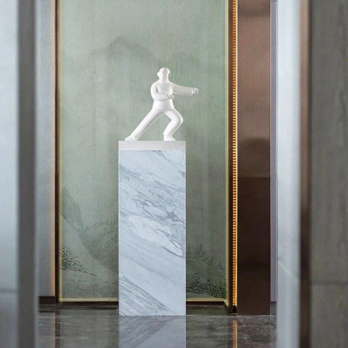 Tranquil Tai Chi Abstract Figure Sculpture for Elegant Spaces