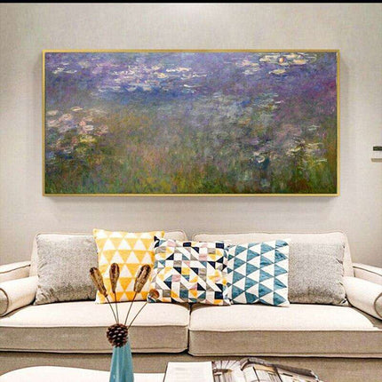 Monet's Water Lilies Canvas Art for Stylish Interior Design