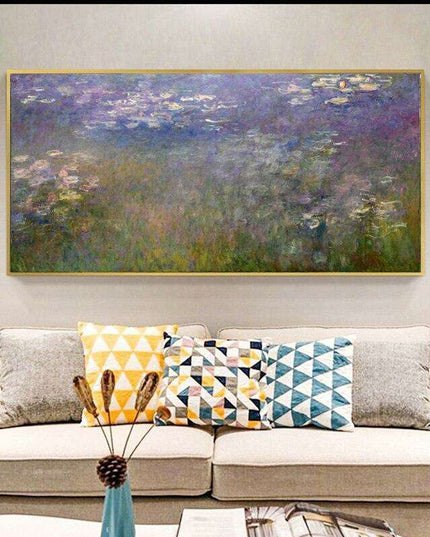 Monet's Water Lilies Canvas Art for Stylish Interior Design