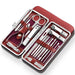 Luxurious 19-Piece Professional Stainless Steel Nail Care Set for Men