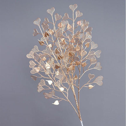 Gilded Maple Leaf Branch - Elegant Home & Office Decor Statement Piece