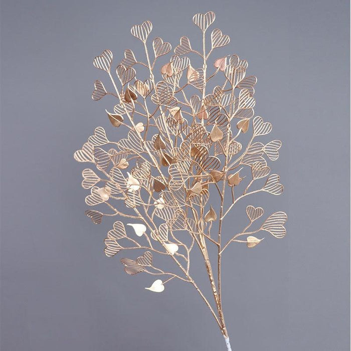 Opulent Gold Maple Leaf Branch - Deluxe Home & Office Decor Accent
