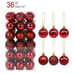 36pcs wine red / as picture