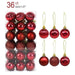 Festive Glittering Holiday Bauble Set