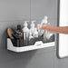 Wall-Mounted Plastic Storage Shelf with Waterproof Simple Stylish Design