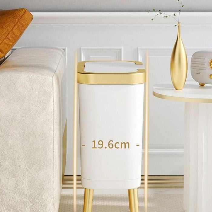 Botanica Gold 15L Trash Can for Kitchen & Bathroom - Elegant Waste Disposal Solution