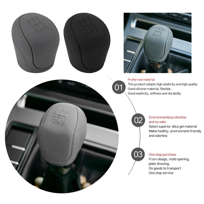 Revamp Your Drive with Durable Silicone Gear Shift Knob Cover for Ultimate Comfort and Style