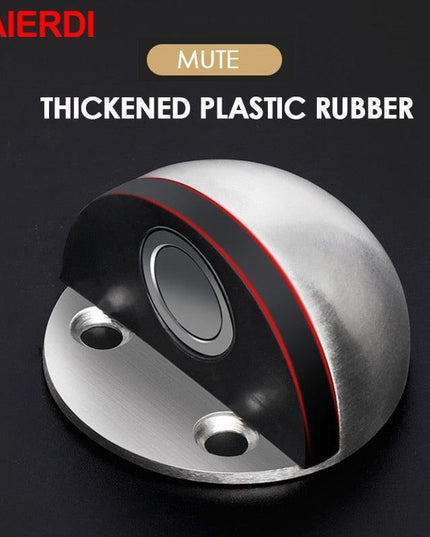 SilentShield Magnetic Door Stopper Set - Premium Stainless Steel for a Peaceful Home