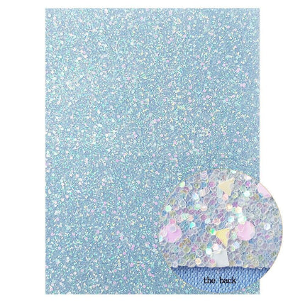 Glistening Ocean Blue Glitter Fabric: Unleash Your Creative Glamour