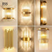 Elegant Crystal-Adorned Wall Sconce - Stylish Illumination for Home and Bathroom