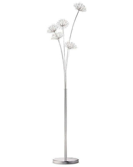 Elegant Crystal Dandelion LED Floor Lamp Set - Versatile 3 or 5 Head Lighting