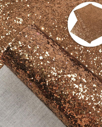 Glamorous Chunky Glitter Faux Leather Sheets - Ultimate DIY Crafting Material