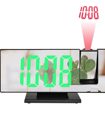 Stylish LED Projection Alarm Clock with Integrated Temperature Indicator - A Contemporary Organization Essential