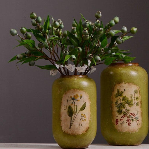 Elegant Green Berries and Eucalyptus Foam Floral Bundle for Festive Decor