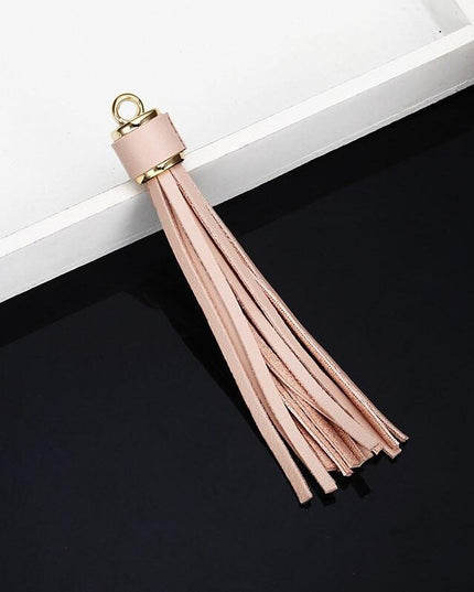 Vibrant 5-Piece Faux Leather Tassel Fringe Set for Creative Jewelry and Craft Projects