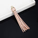 Vibrant 5-Piece Faux Leather Tassel Fringe Set for Creative Jewelry and Craft Projects