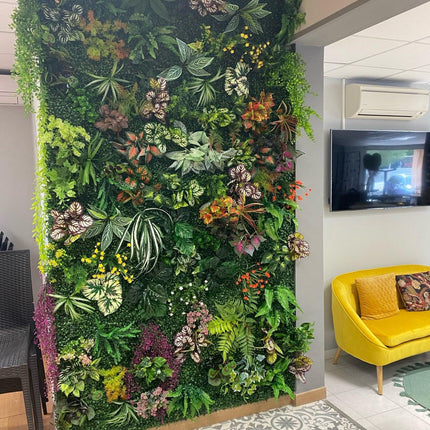 Vibrant Green Escape: Customizable Artificial Grass Wall Art for Every Season